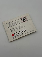 Citizen Garantie Warranti Guarantee Vintage Aqualand comprar usado  Enviando para Brazil