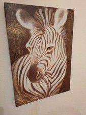 Zebra leinwanddruck afrika gebraucht kaufen  Bergrheinfeld