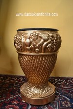 Tavolino colonna dorato usato  Roma