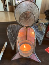 Engel tiffanyglas teelichthalt gebraucht kaufen  Bergheim