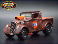 1933 33 WILLYS PICKUP GASSER NHRA DRAG GULF OIL MODELO DE CARRO FUNDIDO ESCALA 1:64 comprar usado  Enviando para Brazil