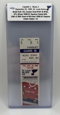 Ingresso esboço HOF Brett Hull 35º e 36º gols de 1990-91 86 temporada de gols, 20/10/90 comprar usado  Enviando para Brazil