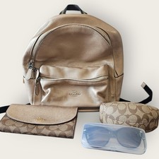 Coach gold backpack for sale  North Las Vegas
