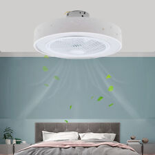 Candelabro moderno de controle remoto lâmpada LED regulável ventilador de teto montagem embutida comprar usado  Enviando para Brazil