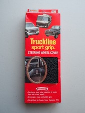 NOS Superior Truckline Sport Grip Steering Wheel Cover USA Black 16-18" 58-0470B na sprzedaż  Wysyłka do Poland