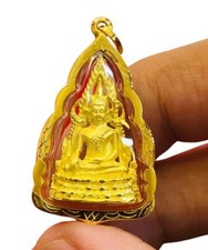 Usado, Pingente Buda Chinnarat amuleto ouro 18k 750 tailandês sacra fortuna talismã autêntico comprar usado  Enviando para Brazil