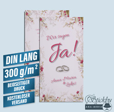 Einladung karte hochzeit gebraucht kaufen  Düsseldorf