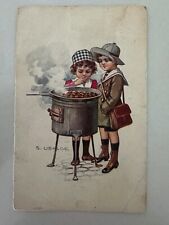 Cartolina illustrata bambini usato  Italia