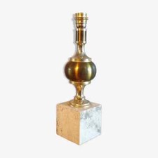 Lampe travertin métal d'occasion  Champigneulles