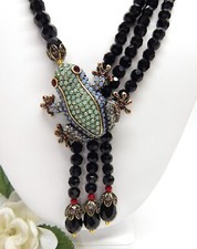 black crystal necklace for sale  Fort Worth