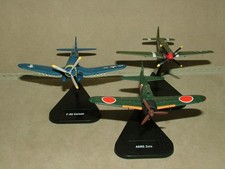 GE FABBRI MODELO AERONAVE 1:100 PACOTE EUA F-4U CORSAIR P-51 MUSTANG A6M5 ZERO comprar usado  Enviando para Brazil
