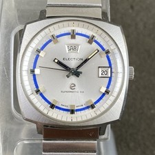 RARO RELÓGIO SUÍÇO VINTAGE ELEIÇÃO ORIGINAL MOSTRADOR DE DOIS TONS ESTADO QUASE PERFEITO, usado comprar usado  Enviando para Brazil