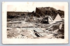 Cartão postal K6/ Thorp Wisconsin RPPC c1910 Tornado Tempestade Desastre Matado 300 comprar usado  Enviando para Brazil
