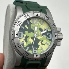 Invicta Excursion relógio camuflado verde com pulseira de borracha verde comprar usado  Enviando para Brazil
