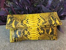 Bolsa de mão dobrável clássica couro píton genuíno comprar usado  Enviando para Brazil