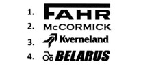 Używany, Sticker, aufkleber, decal -  FAHR MCCORMICK KVERNELAND BELARUS - 50 70 100 cm na sprzedaż  PL