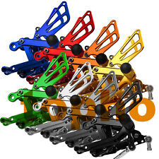 NJ Fit Kawasaki ZX6R ZX636 1999 2000 2001 2002 Cnc Rearset Pedaleira Traseira Conjunto Uk, usado comprar usado  Enviando para Brazil