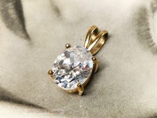 Berloque pingente vintage minúsculo tom dourado diamante solo-1,5 cm-0 g, usado comprar usado  Enviando para Brazil