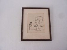 Framed original caricature for sale  CANTERBURY