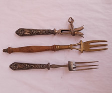 Kit de churrasqueira vintage. conjunto três peças garfos porta-carne coleção colecionador comprar usado  Enviando para Brazil