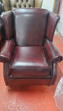 Real leather armchair for sale  BLACKBURN