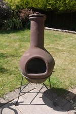 Clay garden chiminea for sale  BRISTOL
