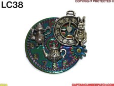 Steampunk badge brooch for sale  BRADFORD