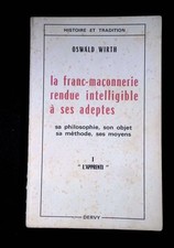 Wirth franc maçonnerie d'occasion  France