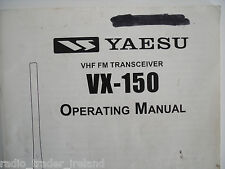 Yaesu 150 instruction for sale  CRAIGAVON