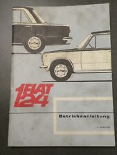 Fiat 124 betriebsanleitung gebraucht kaufen  Wiesloch