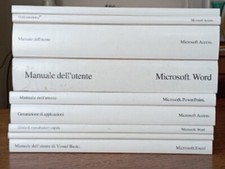 Microsoft manuali vintage usato  Asti