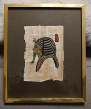 QUADRO CON PAPIRO RAFFIGURANTE FARAONE EGIZIO - VINTAGE DA COLLEZIONE comprar usado  Enviando para Brazil