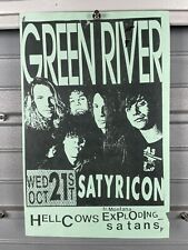 Pôster panfleto banda Green River anos 90 Seattle grunge satyricon Portland Hell Cow anos 80 comprar usado  Enviando para Brazil