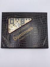 Conjunto Vintage de 91 Profissionais Duplos Doze Dominós em Vinil Snap Case EUC, usado comprar usado  Enviando para Brazil