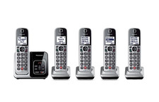 Sistema de atendimento Panasonic 5 aparelhos com bloqueador de chamadas inteligente e identificador de chamadas falante comprar usado  Enviando para Brazil