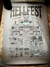 Affiche sérigraphie hellfest d'occasion  Donges