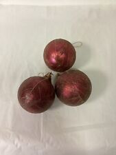 Purple glitter baubles for sale  TORQUAY