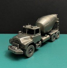 Precision Pewter Mack Misturador de Concreto Diesel Caminhão Veículo Modelo Réplica Estatueta comprar usado  Enviando para Brazil