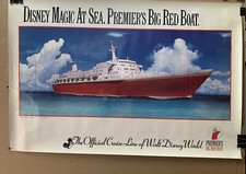 Pôster oficial Premier Cruise Lines Cruise Line of Walt Disney World 1992 comprar usado  Enviando para Brazil