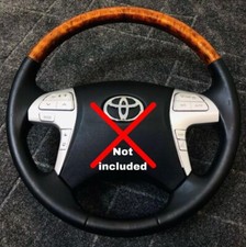 Volante personalizado Toyota Hilux Vigo Fortuner Highlander 04-15 grão de madeira comprar usado  Enviando para Brazil