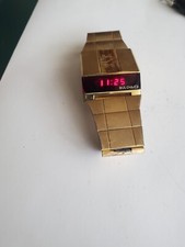 Usado, Funcionando GF 1970 Bulova relógio LED computador em forma de cunha com pulseira original comprar usado  Enviando para Brazil