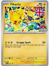 Pikachu Promo 2025 Campeonato Mundial SVP EN 225 Pokemon Card Worlds Casi Nuevo segunda mano  Embacar hacia Mexico