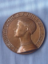 Médaille bronze jeanne d'occasion  Thann