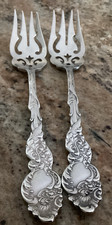 Conjunto de 2 garfos para salada COLUMBIA 1893 Silverplate 1847 Rogers Silverplate Talheres comprar usado  Enviando para Brazil