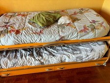 Letto cassettoni legno usato  Velletri