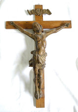 Antico crocifisso legno usato  Cremona