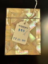 Estojo de cartão antigo vitoriano em madrepérola, incrustação de diamante, Sotheby’s Provenance comprar usado  Enviando para Brazil