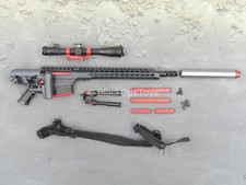 Brinquedo escala 1/6 ZERT - Sniper Team - Rifle sniper preto MRAD com conjunto de acessórios comprar usado  Enviando para Brazil