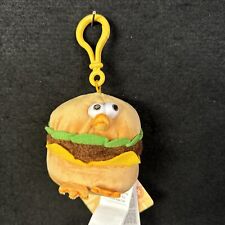 Miniso DunDun Pollo Hamburguesa Hamburguesa Colgante 3.5" Peluche Juguete Nuevo con Etiquetas segunda mano  Embacar hacia Argentina