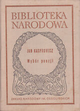 Jan Kasprowicz WYBÓR POEZJI, używany na sprzedaż  PL